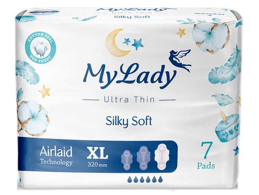 My Lady Прокладки ультратонкие Silky Soft Airlaid Technology, XL, прокладки гигиенические, 7 шт.