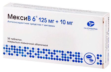 МексиВ 6, таблетки, покрытые пленочной оболочкой, 30 шт.