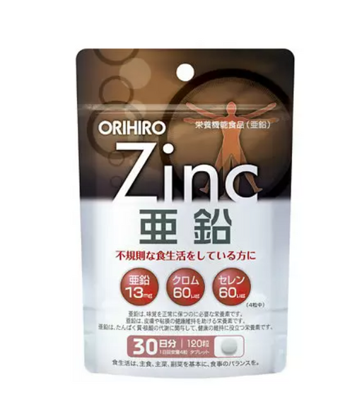 Orihiro Цинк и Селен с хромом, таблетки, 120 шт.
