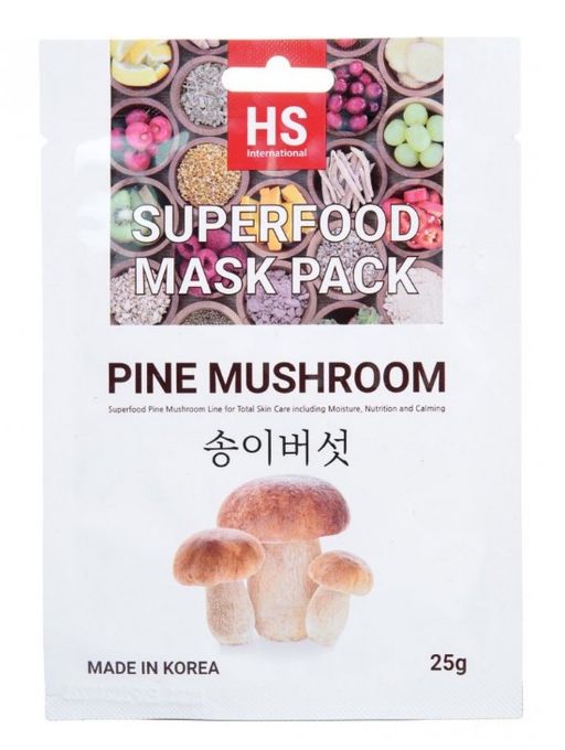 VO7 SuperFood Маска для лица с экстрактом грибов мацутакэ, маска для лица, 25 г, 1 шт.