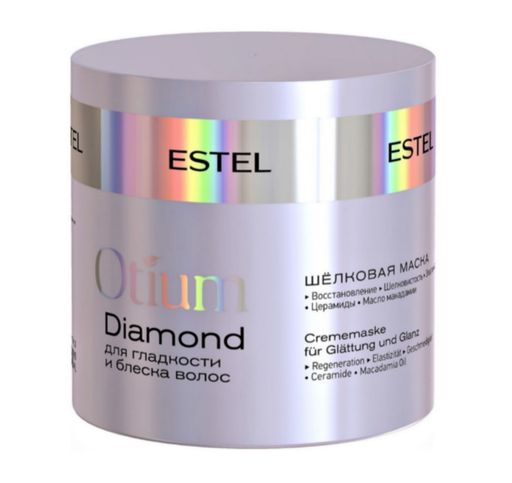 Estel Otium Diamond Шелковая маска для гладкости и блеска волос, маска для волос, 300 мл, 1 шт.