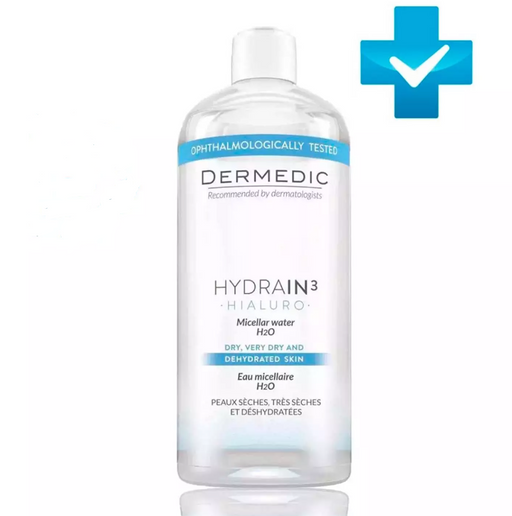 Dermedic Hydrain3 Hialuro Мицеллярная вода, мицеллярная вода, 500 мл, 1 шт.