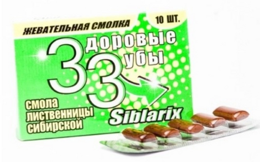 Siblarix Здоровые зубы Жевательная смолка, 1 г, таблетки, 10 шт.