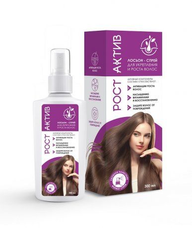 Рост-Актив Лосьон-спрей для укрепления и активации роста волос, 300 мл, 1 шт.