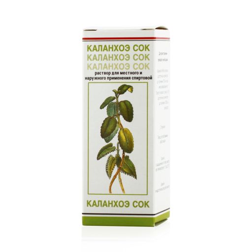 Каланхоэ сок, раствор для местного и наружного применения, 20 мл, 1 шт.