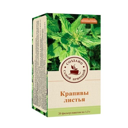 Целебная поляна Крапивы листья, фиточай, 1.5 г, 20 шт.