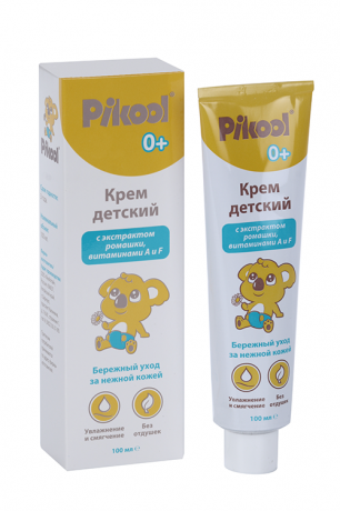Pikool Крем детский, крем детский, с экстрактом ромашки и витамина А и F, 100 мл, 1 шт.