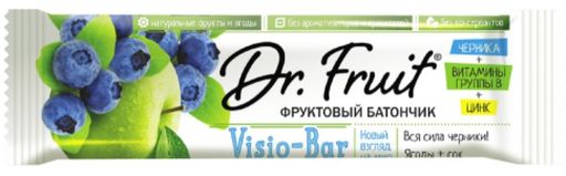 Dr. Fruit Visio Bar Батончик фруктовый, батончик, 30 г, 1 шт.