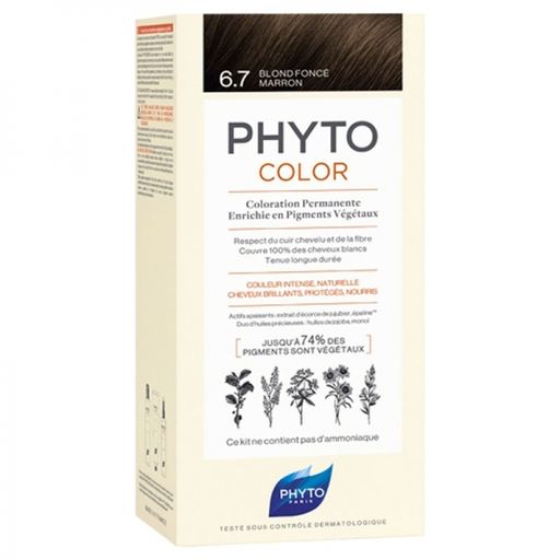 Phytosolba PhytoColor Краска 6.7 Темный шоколадный блонд, тон 6.7, краска для волос, арт. PH10025А99926, 1 шт.