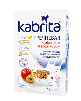 Kabrita Каша гречневая на козьем молочке, для детей с 5 месяцев, каша, 180 г, 1 шт.