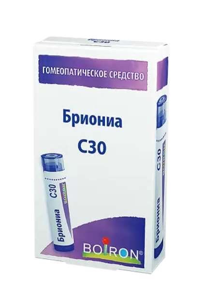 Бриониа С30, гранулы гомеопатические, 4 г, 1 шт.