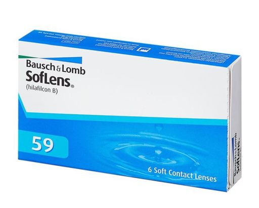 Bausch&Lomb SofLens 59 Контактные линзы плановой замены, BC=8.6 d=14.2, D(-4.75), 6 шт.