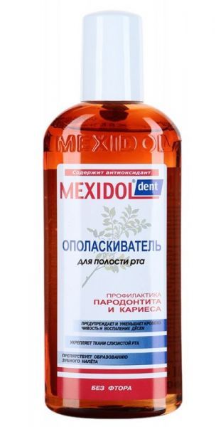 Mexidol dent Ополаскиватель, без фтора, раствор для полоскания полости рта, 300 мл, 1 шт.