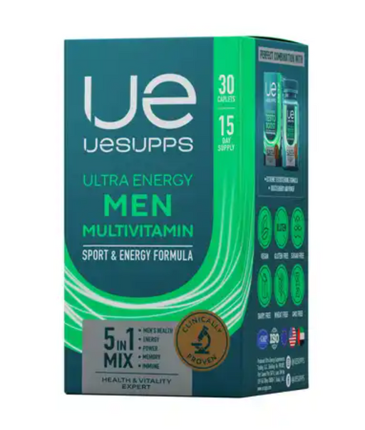 UESUPPS Ultra Energy Мен Мультивитамин, капсулы, 30 шт.