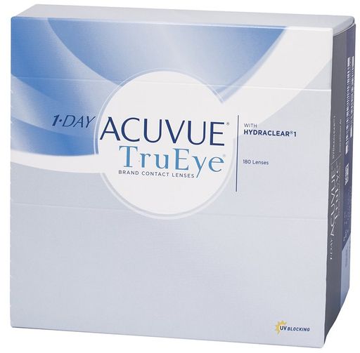 1-Day Acuvue TruEye Линзы контактные Однодневные, BC=8,5 d=14,2, D(-4.25), стерильно, 180 шт.