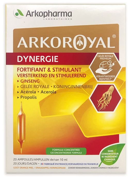 Arkoroyal Dynergie Раствор, раствор для приема внутрь, 10 мл, 20 шт.