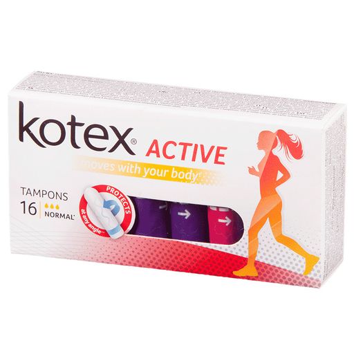 Kotex Active Normal тампоны женские гигиенические, 16 шт.