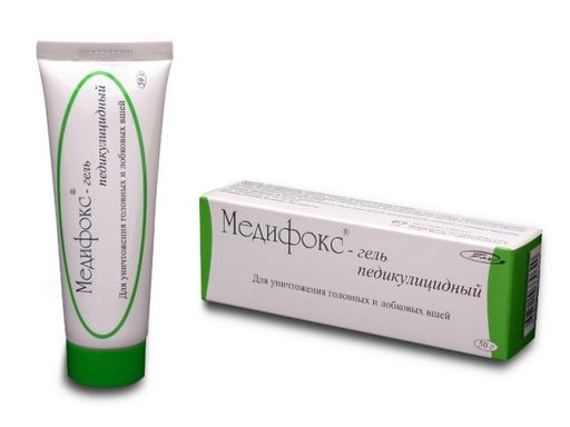 Медифокс гель педикулицидный, гель для волос, 50 г, 1 шт.