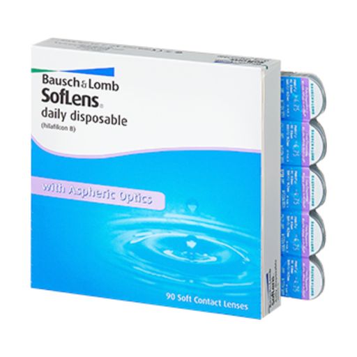 Bausch&Lomb SofLens Daily Disposable Контактные линзы однодневные, BC=8.6 d=14.2, D(-3.75), 90 шт.