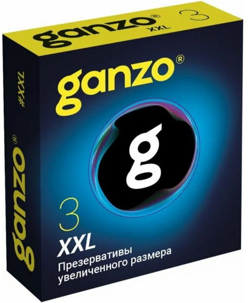 Ganzo XXL Презервативы, увеличенного размера, 3 шт.
