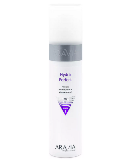Aravia Professional Тоник для лица Hydra Perfect, тоник для лица, интенсивное увлажнение, 250 мл, 1 шт.
