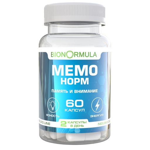 Bionormula Мемо норм, капсулы, 60 шт.