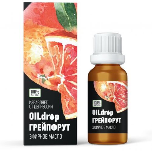 Оилдроп Грейпфрут эфирное масло, масло эфирное, 10 мл, 1 шт.
