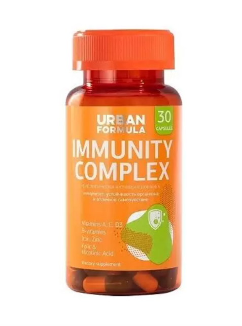 Urban Formula Immunity Complex, капсулы, для иммунной поддержки, 30 шт.