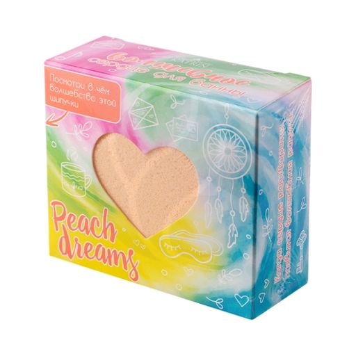Peach dreams шипучая соль для ванн, с пеной и радужными вставками, 130 г, 1 шт.