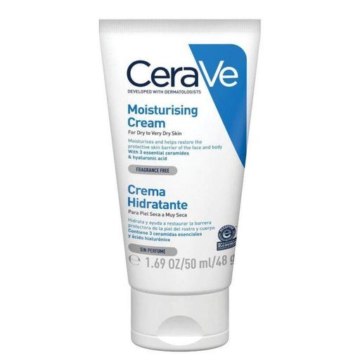 CeraVe Крем увлажняющий для кожи лица и тела, крем, для сухой и очень сухой кожи, 50 мл, 1 шт.
