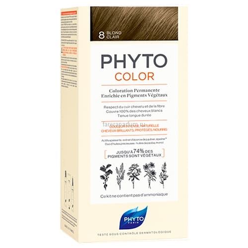 Phytosolba PhytoColor Краска 8 светлый блонд, тон 8, краска для волос, PH10013A99926, 1 шт.