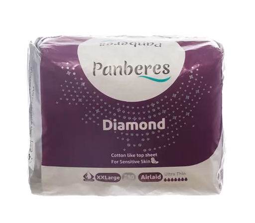 Panberes Diamond Cotton Airlaid Прокладки гигиенические, XXL, прокладки гигиенические, 10 шт.