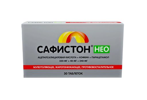 Сафистон Нео, 320 мг+40 мг+240 мг, таблетки, 30 шт.