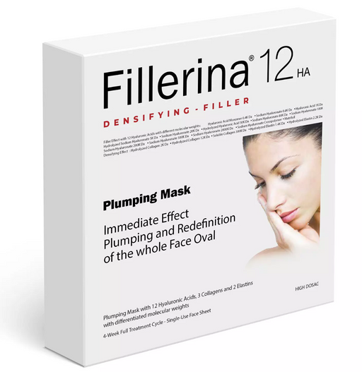 Fillerina Plumping Тканевая маска для лица, маска для лица, тканевая, 25 мл, 4 шт.