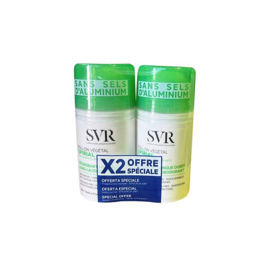 SVR Spirial дезодорант-антиперспирант растительный, дезодорант-ролик, 50 мл, 2 шт.