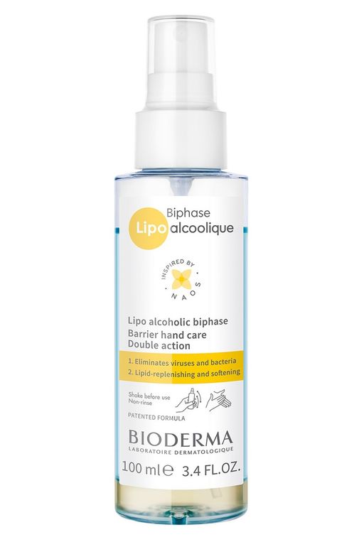 Bioderma Спрей Lipo спиртовой двухфазный уход, раствор для наружного применения, 100 мл, 1 шт.