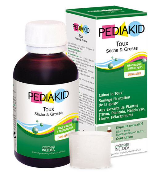 Unitex Pediakid Сироп от сухого и мокрого кашля, для детей с 6 месяцев, раствор, 125 мл, 1 шт.