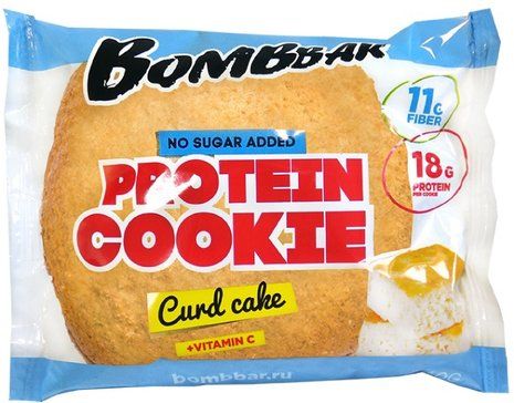Bombbar печенье неглазированное Творожный кекс, печенье, 60 г, 1 шт.