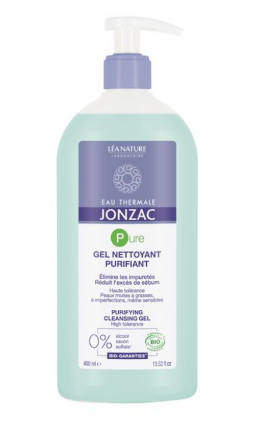 Jonzac Pure Гель для кожи лица очищающий, гель, для проблемной, комбинированной и чувствительной кожи, 400 мл, 1 шт.