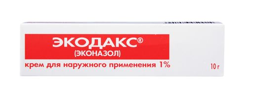 Экодакс, 1%, крем для наружного применения, 10 г, 1 шт.