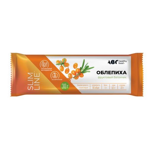 ABC Healthy Food Батончик фруктовый, облепиха, 30 г, 1 шт.