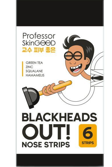 Professor SkinGood Blackheads Out Полоски для носа, 6 шт.