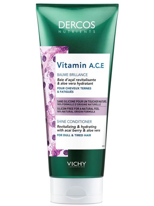 Vichy Dercos Nutrients Vitamin Кондиционер для блеска волос, 200 мл, 1 шт.