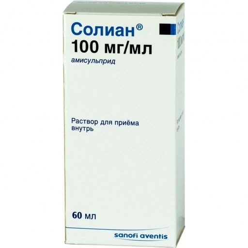 Солиан, 100 мг/мл, раствор для приема внутрь, 60 мл, 1 шт.