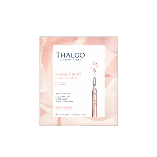 Thalgo Экспресс-маска с комплексом Cold Cream Marine, тканевая маска для лица, успокаивающая и восстанавливающая, 20 мл, 1 шт.