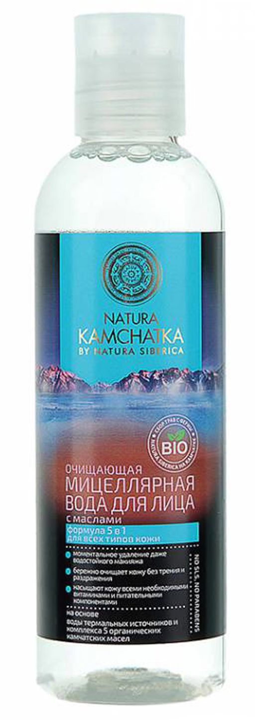 Natura Kamchatka вода мицеллярная очищающая с маслами, мицеллярная вода, 200 мл, 1 шт.