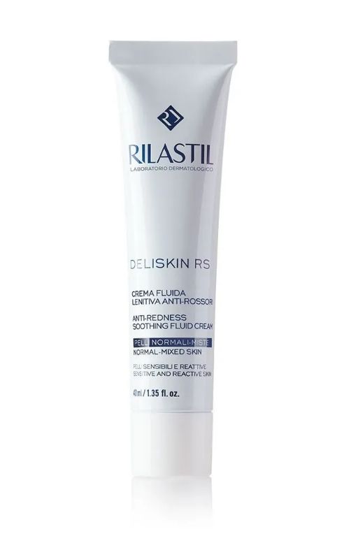 Rilastil Deliskin RS Успокаивающий крем-флюид против покраснений, для нормальной и комбинированной кожи, склонной к аллергии, 40 мл, 1 шт.