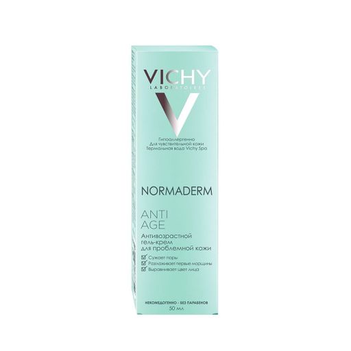 Vichy Normaderm Anti-Age антивозрастной крем для проблемной кожи, крем-гель, 50 мл, 1 шт.