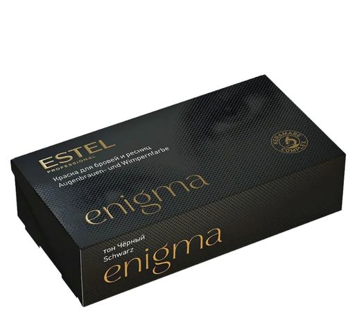 Estel Professional Enigma Краска для бровей и ресниц, набор, тон черный, 1 шт.