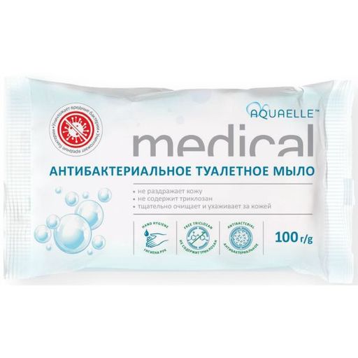 Акваэль Medical мыло антибактериальное Экстра, 100 г, 1 шт.